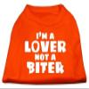 Mirage - I'm A Lover Not A Biter Screen Printed Dog Shirt Orange Xs (8) "Product Category: Dog Shirts/Screen Print Shirts - I'm A Lover Not A Biter Screen Printed Dog Shirt" view 1
