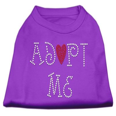 Mirage - Adopt Me Rhinestone Shirt Purple Xxxl(20) "Product Category: Dog Shirts/Rhinestone Shirts - Adopt Me Rhinestone Shirt"