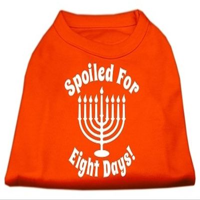Mirage - Spoiled For 8 Days Screenprint Dog Shirt Orange Xxl (18) "Product Category: New Pet Products/Spoiled For 8 Days Screenprint Dog Shirt"