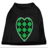 Argyle Heart Green Design Print Dog Shirt Black XXXL (20) view 2