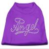 Angel Rhinestud Rhinestone Dog Shirt Purple S (10)