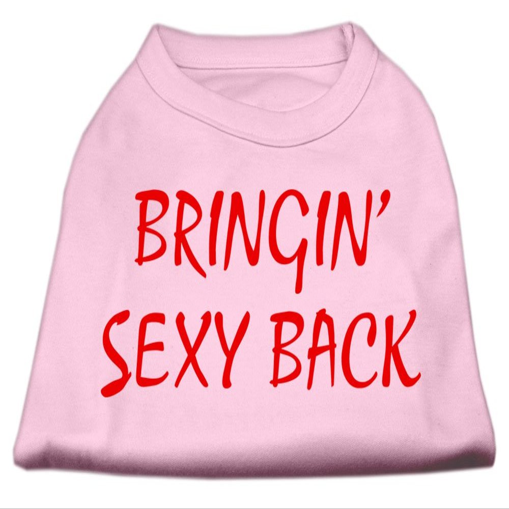 Mirage - Bringin' Sexy Back Screen Print Shirts Pink Lg (14) "Product Category: Dog Shirts/Screen Print Shirts - Bringin' Sexy Back Screen Print Shirts"