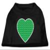 Mirage Pet Products Green Swiss Dot Heart Screen Print Shirt Black XL (16) view 1
