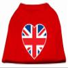 Mirage - British Flag Heart Screen Print Shirt Red Xl (16) "Product Category: New Pet Products/British Flag Heart Screen Print Shirt" view 2