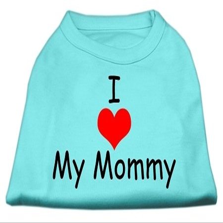 Mirage - I Love My Mommy Screen Print Shirts Aqua Xxl (18) "Product Category: Dog Shirts/Screen Print Shirts - I Love My Mommy Screen Print Shirts"