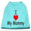 Mirage - I Love My Mommy Screen Print Shirts Aqua Xxl (18) "Product Category: Dog Shirts/Screen Print Shirts - I Love My Mommy Screen Print Shirts" view 1