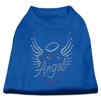 Mirage Pet Products Angel Heart Rhinestone Dog Shirt Blue XS (8)
