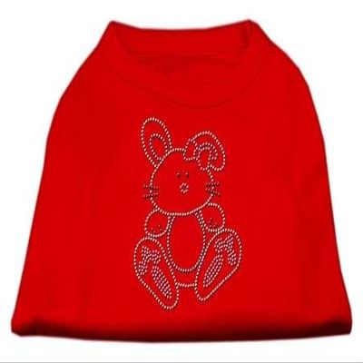 Mirage Pet Products Bunny Rhinestone Dog Shirt Red XL (16)