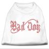 Bad Dog Rhinestone Dog Shirt White XL (16) view 1