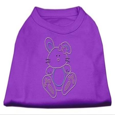 Mirage Pet Products Bunny Rhinestone Dog Shirt Purple XL (16)