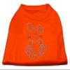 Mirage Pet Products Bunny Rhinestone Dog Shirt Orange XL (16) view 1