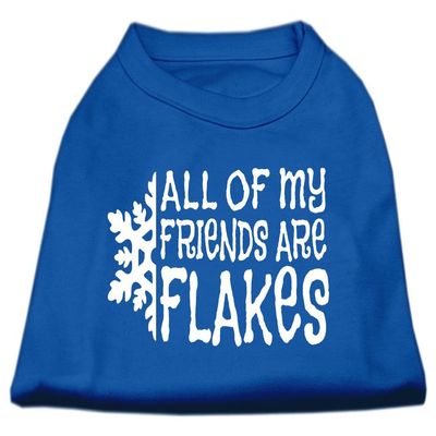 Mirage All my Friends are Flakes Screen Print Shirt Blue XS (8)