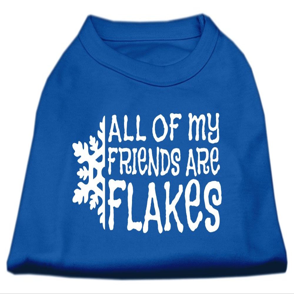 Mirage All my Friends are Flakes Screen Print Shirt Blue XS (8)