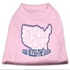 God Bless USA Design Print Dog Shirt Light Pink M (12) view 1