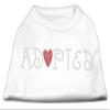 Pet Care Preferred Adopted Rhinestone Shirt White XXL (18) view 1