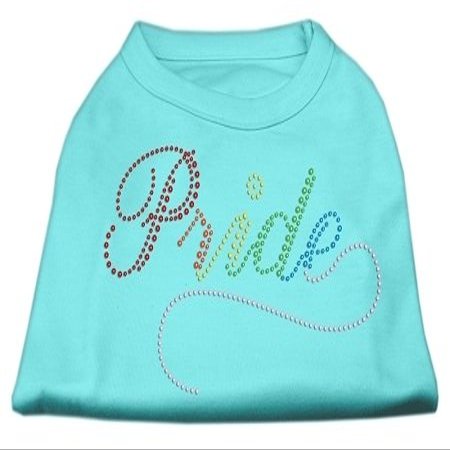 Mirage Pet Products Rainbow Pride Rhinestone Shirts Aqua XL (16)