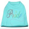 Mirage Pet Products Rainbow Pride Rhinestone Shirts Aqua XL (16) view 1