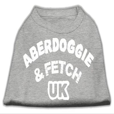 Mirage - Aberdoggie Uk Screenprint Shirts Grey Xs (8) "Product Category: Dog Shirts/Screen Print Shirts - Aberdoggie Uk Screenprint Shirts"