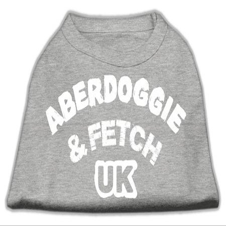 Mirage - Aberdoggie Uk Screenprint Shirts Grey Xs (8) "Product Category: Dog Shirts/Screen Print Shirts - Aberdoggie Uk Screenprint Shirts"