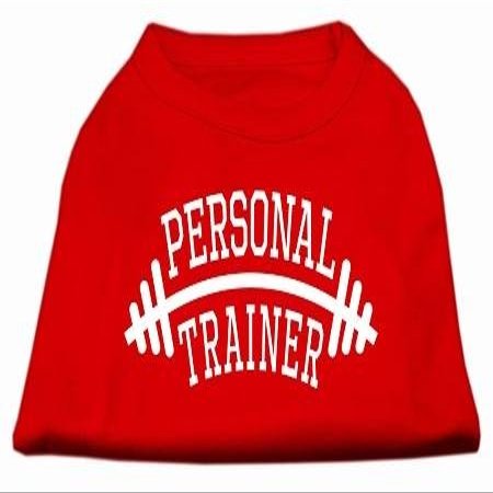 Personal Trainer Design Print Dog Shirt Red 4X (22)