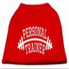 Personal Trainer Design Print Dog Shirt Red 4X (22) view 1