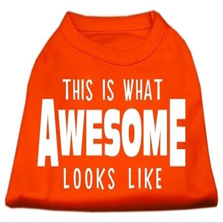 This is What Awesome Looks Like Dog Shirt Orange XXXL (20)