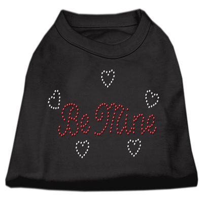Be Mine Rhinestone Dog Shirt Black L (14)