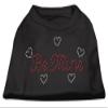 Be Mine Rhinestone Dog Shirt Black L (14) view 1
