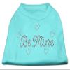 Be Mine Rhinestone Dog Shirt Aqua L (14) view 2