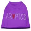 Pet Care Preferred Adopted Rhinestone Shirt Purple XXL (18) view 1