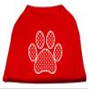 Mirage Pet Products Red Swiss Dot Paw Screen Print Shirt Red XS (8) view 1