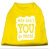 You Go Fetch Design Print Dog Shirt Yellow XXXL (20) view 1
