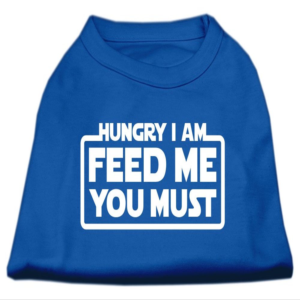 Mirage - Hungry I Am Screen Print Shirt Blue Lg (14) "Product Category: New Pet Products/Hungry I Am Screen Print Shirt"