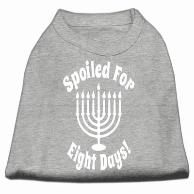 Spoiled for 8 Days Screenprint Dog Shirt Grey XXL (18)