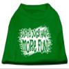 Dirty Dogs Design Print Dog Shirt Emerald Green Lg (14) view 1