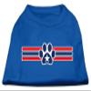 Patriotic Star Paw Design Print Dog Shirt Blue XS (8) view 1