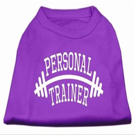Personal Trainer Design Print Dog Shirt Purple 6X (26)