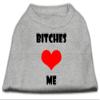 Bitches Love Me Design Print Dog Shirt Grey XXXL (20) view 1