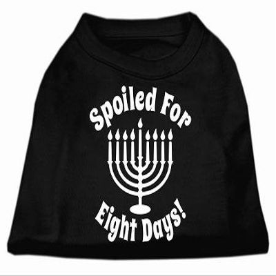 Mirage Pet Products Spoiled for 8 Days Screenprint Dog Shirt Black XL (16)