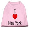 I Love New York Design Print Dog Shirt Pink XL (16) view 1