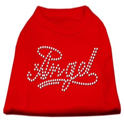Angel Rhinestud Rhinestone Dog Shirt Red M (12)