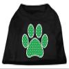 Mirage - Green Swiss Dot Paw Screen Print Shirt Black Xxl (18) "Product Category: New Pet Products/Green Swiss Dot Paw Screen Print Shirt" view 1