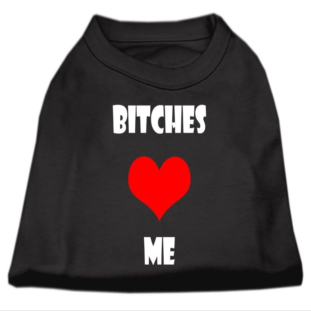 Mirage - Bitches Love Me Screen Print Shirts Black Xxxl (20) "Product Category: Dog Shirts/Screen Print Shirts - Bitches Love Me Screen Print Shirts"