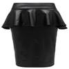 Crazy Girls Womens Kim Kardashian Ruffle Side Ruched Wetlook Ladies Midi Skirt view 1