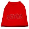 Beach Sandals Rhinestone Dog Shirt Red XXL (18) view 1
