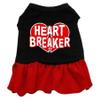 Heart Breaker Design Print Dog Dresses Black with Red XS (8) view 1