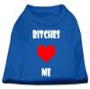 Mirage - Bitches Love Me Screen Print Shirts Blue Med (12) "Product Category: Dog Shirts/Screen Print Shirts - Bitches Love Me Screen Print Shirts" view 1