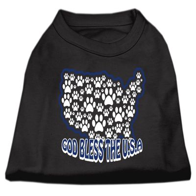 God Bless USA Design Print Dog Shirt Black XL (16)