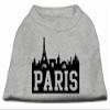 Paris Skyline Design Print Dog Shirt Grey XXXL (20) view 1
