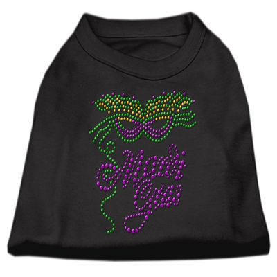 Mirage - Mardi Gras Rhinestud Shirt Black Xs (8) "Product Category: Dog Shirts/Rhinestone Shirts - Mardi Gras Rhinestud Shirt"